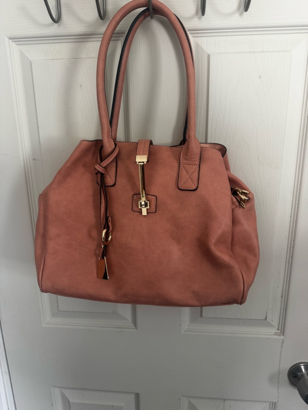 Mellow World Jasmine Convertible Satchel Pink Vegan Leather - Picture 2 of 15
